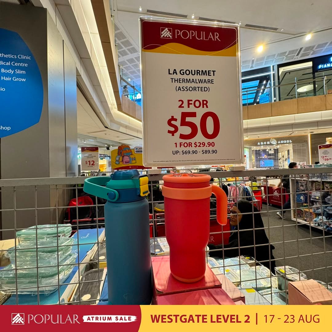POPULAR-Atrium-Sale-at-Westgate-with-Up-to-70-Off-8 19-23 August 2026: POPULAR Bookstore Singapore: POPULAR Atrium Sale at Westgate with Up to 70% Off Books, Stationery and More