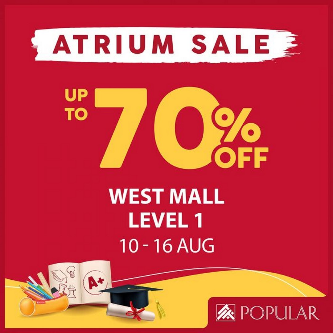 POPULAR-Up-to-70-OFF-Books-Stationery-at-West-Mall 10-16 August 2026: POPULAR: Up to 70% OFF Books & Stationery at West Mall