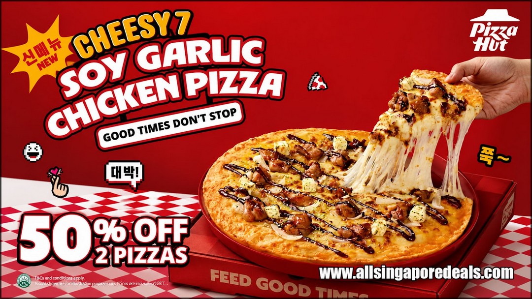 Pizza-Hut-Singapore-Cheesy-7-Soy-Garlic-Chicken-Pizza-Promotion 27 August-11 November 2026: Pizza Hut Singapore: Cheesy 7 Soy Garlic Chicken Pizza Promotion, Pizza Deals and $1,000 #Cheesy7Idol Dance Challenge