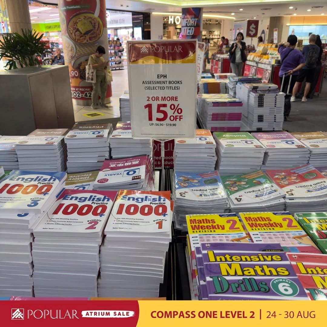 Popular-Atrium-Sale-at-Compass-One-Up-to-70-Off-11 24-30 August 2026: Popular Atrium Sale at Compass One: Up to 70% Off Books, Stationery and More