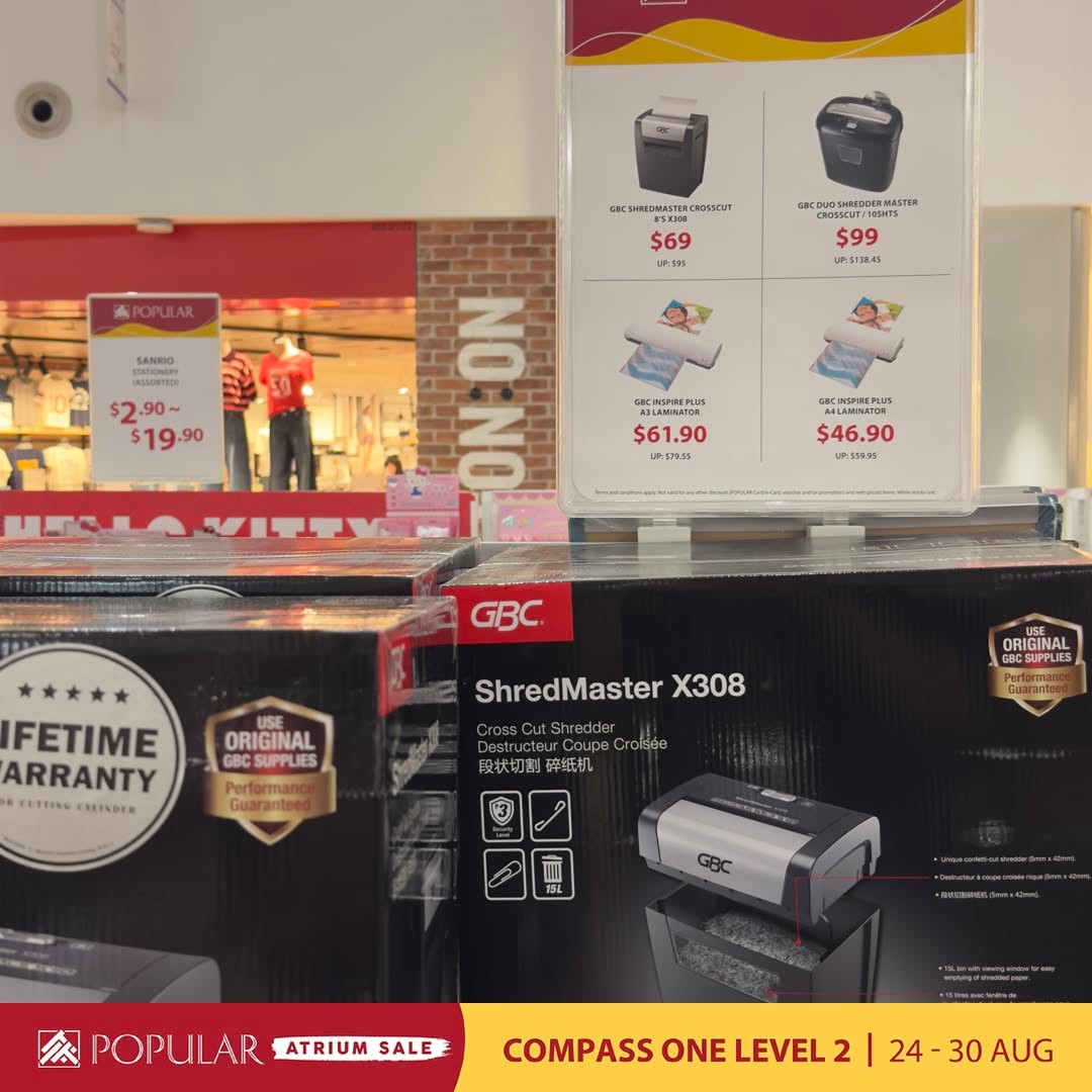 Popular-Atrium-Sale-at-Compass-One-Up-to-70-Off-13 24-30 August 2026: Popular Atrium Sale at Compass One: Up to 70% Off Books, Stationery and More