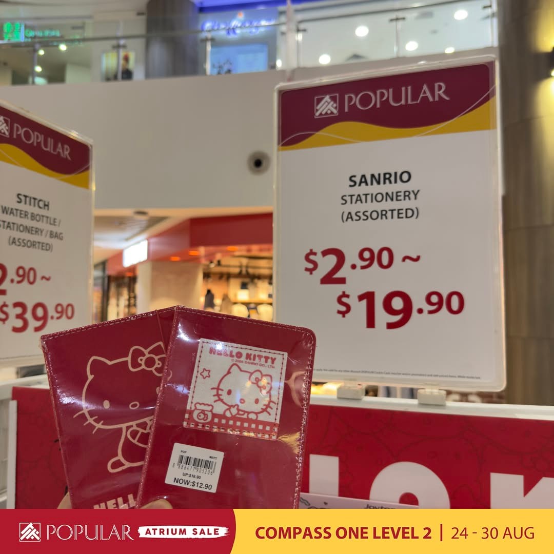 Popular-Atrium-Sale-at-Compass-One-Up-to-70-Off-4 24-30 August 2026: Popular Atrium Sale at Compass One: Up to 70% Off Books, Stationery and More