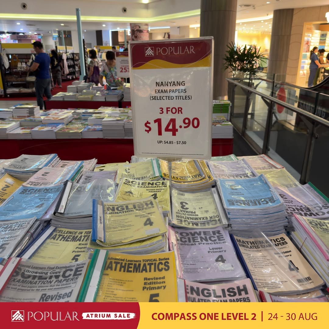 Popular-Atrium-Sale-at-Compass-One-Up-to-70-Off-5 24-30 August 2026: Popular Atrium Sale at Compass One: Up to 70% Off Books, Stationery and More