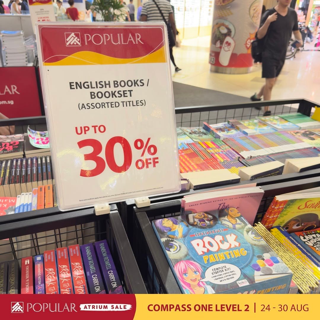 Popular-Atrium-Sale-at-Compass-One-Up-to-70-Off-9 24-30 August 2026: Popular Atrium Sale at Compass One: Up to 70% Off Books, Stationery and More