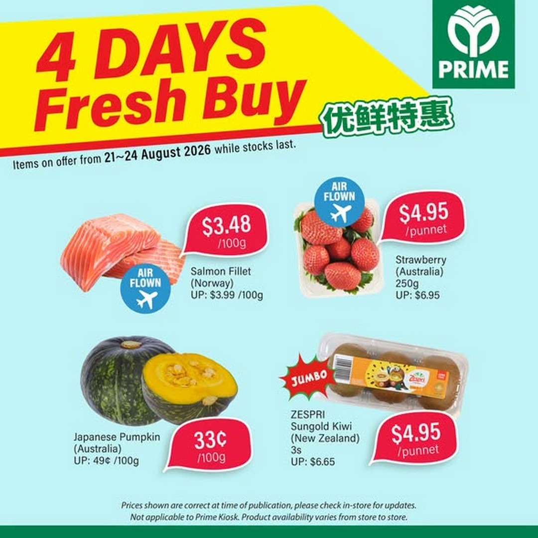 Prime-Supermarket-4-Day-Grocery-Sale 21-24 August 2026: Prime Supermarket: 4-Day Grocery Sale Promotion with More Deals and Savings Across Singapore