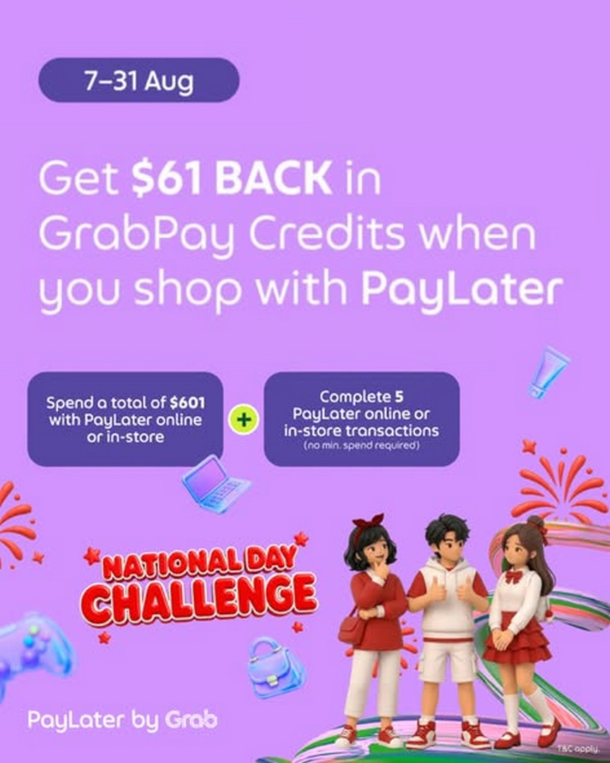 Robinsons-Singapore-61-Back-in-GrabPay-Credits-with-Grab 7-31 August 2026: Robinsons Singapore: $61 Back in GrabPay Credits with Grab PayLater Home & Beauty Promotion
