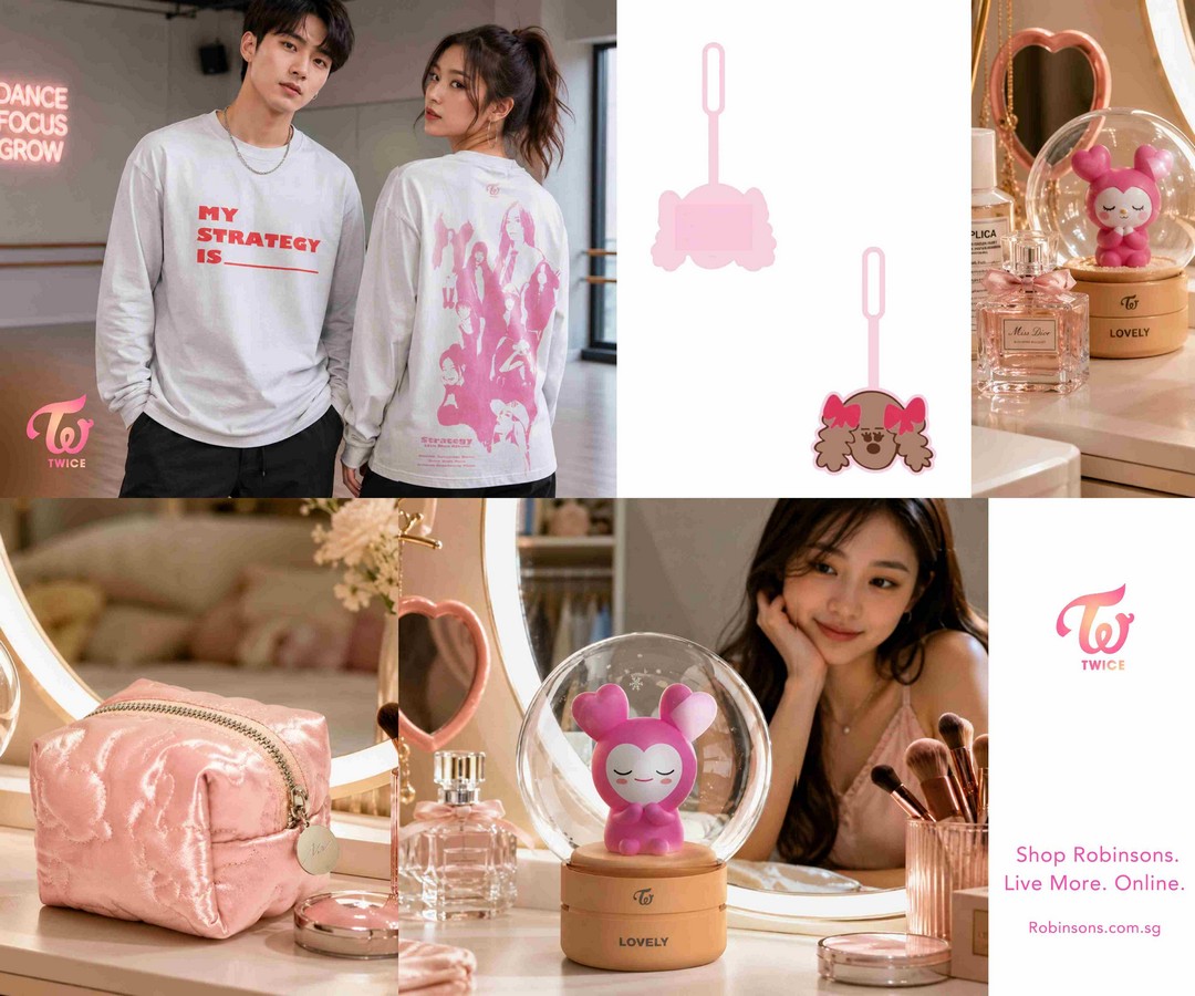 Robinsons-Singapore-TWICE-Brand-Collection-Promotion 22-28 August 2026: Robinsons Singapore: TWICE Brand Collection Promotion with Extra 10% OFF, Shop Exclusive K-Pop Lifestyle Items Online