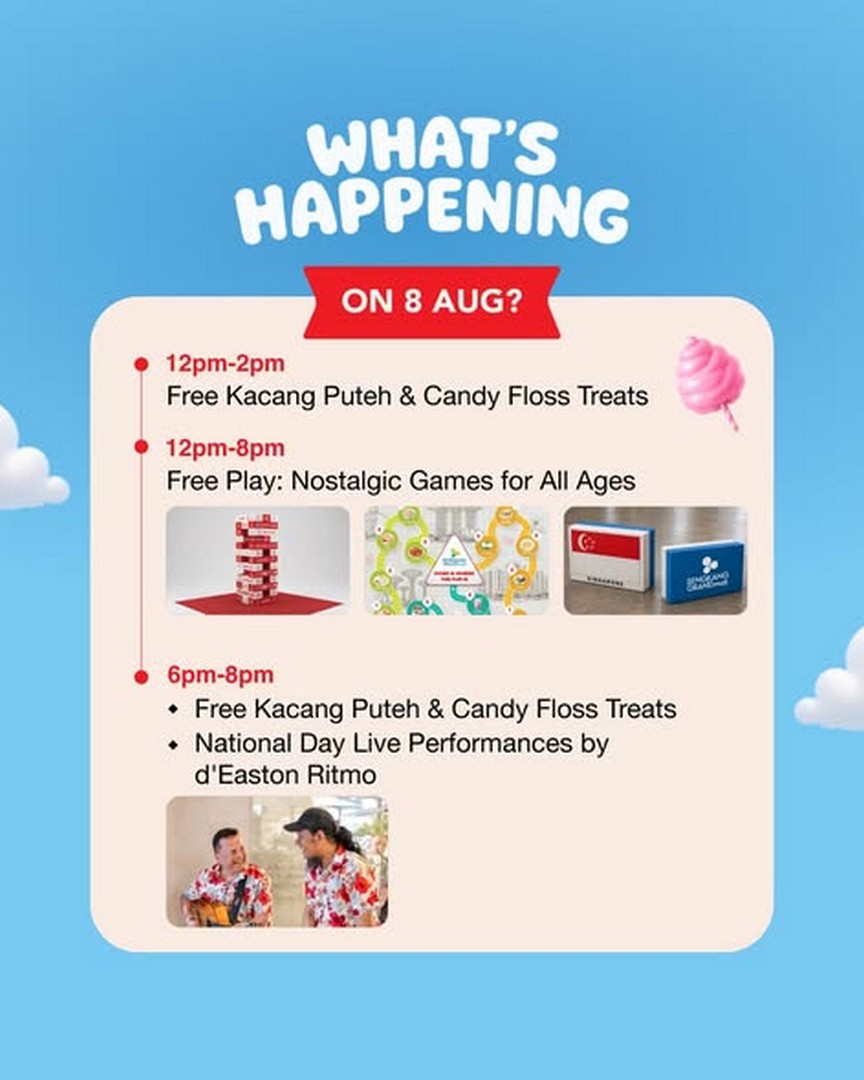 SG61-National-Day-Celebration-NDP-Live-Screening-1 8-9 August 2026: SG61 National Day Celebration: NDP Live Screening, Nostalgic Games, Local Treats, Performances and Giveaways Event