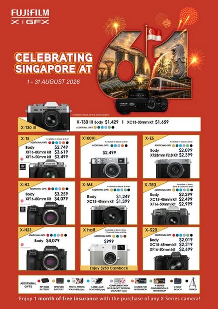 SLR-Revolution-FUJIFILM-National-Day-Sale-1 1-31 August 2026: SLR Revolution FUJIFILM National Day Sale – Save on X Series Cameras, GFX Systems and Lenses in Singapore