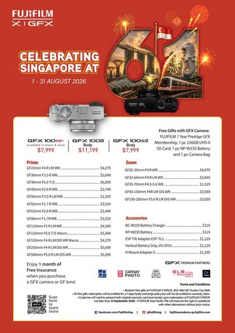 SLR-Revolution-FUJIFILM-National-Day-Sale-3 1-31 August 2026: SLR Revolution FUJIFILM National Day Sale – Save on X Series Cameras, GFX Systems and Lenses in Singapore
