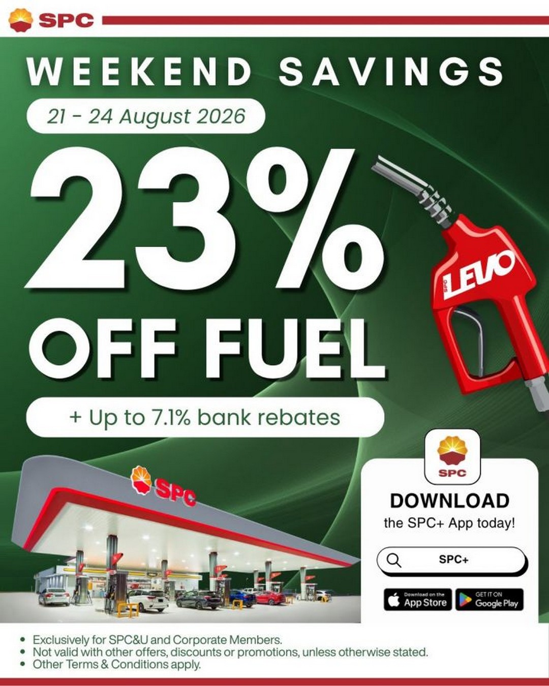 SPC-23-OFF-Fuel-Promotion-with-SPC-App-Coupons-and-Bank-Rebates 21-24 August 2026: SPC: 23% OFF Fuel Promotion with SPC+ App Coupons and Bank Rebates