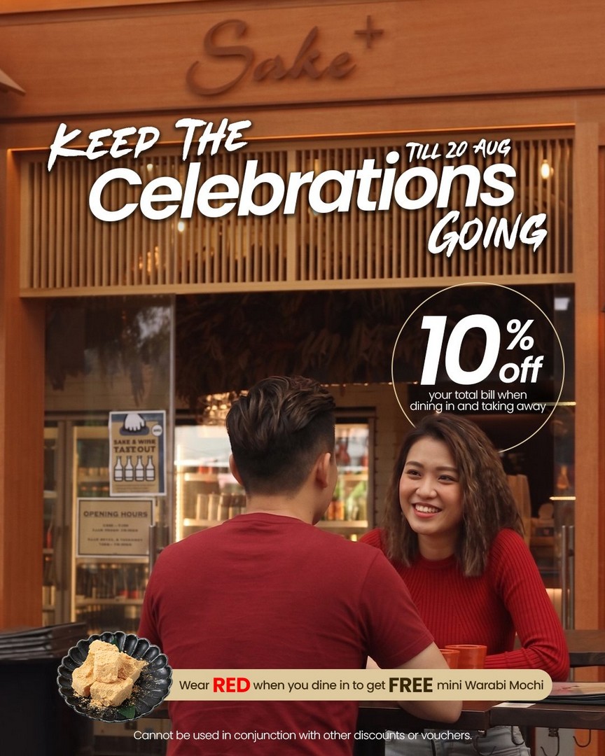 Sake-Japanese-Restaurant-Izakaya-10-OFF-Promotion 14-20 August 2026: Sake+ Japanese Restaurant & Izakaya, 10% OFF Promotion with Free Mini Warabi Mochi at 313@Somerset