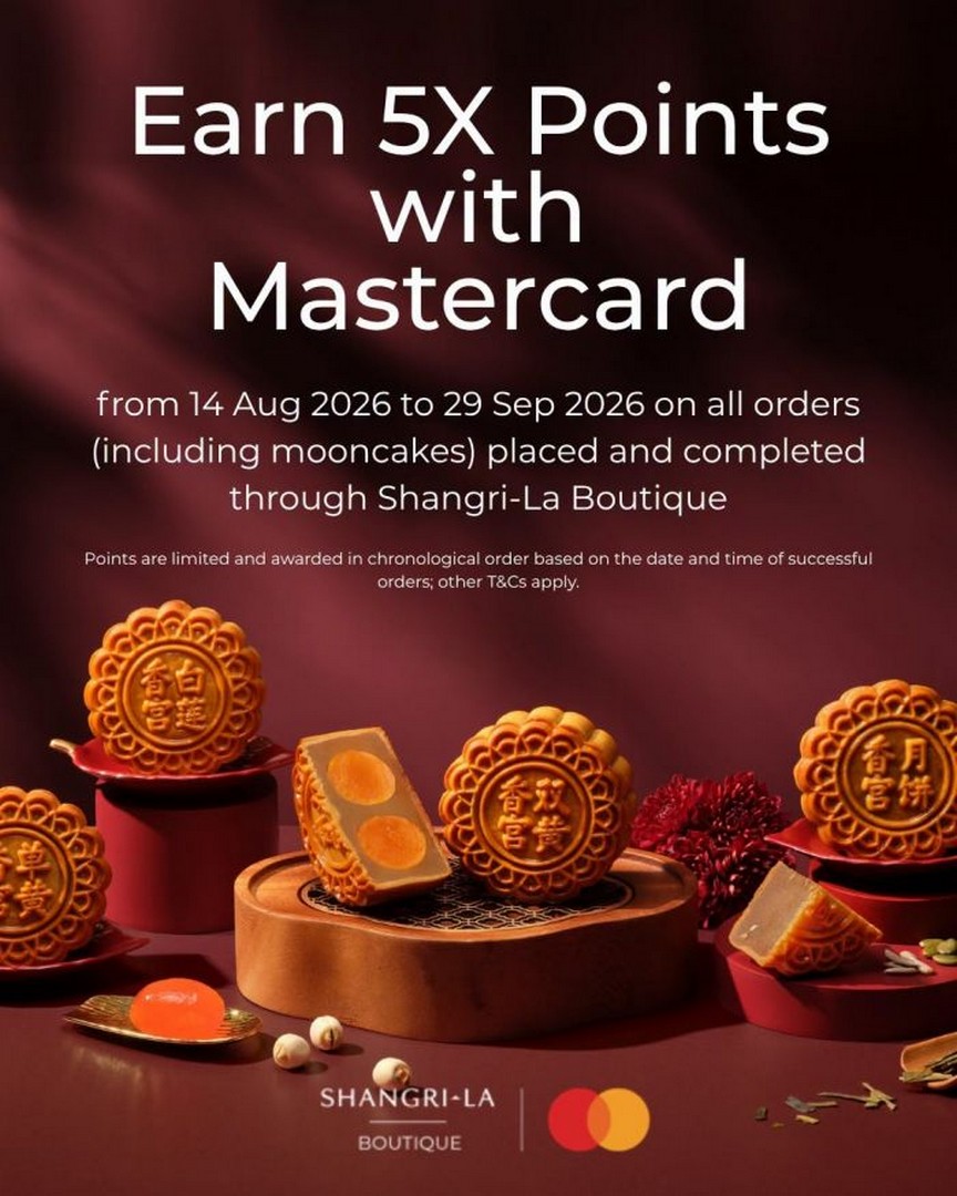 Shangri-La-Mid-Autumn-Festival-5X-Points 14 August-29 September 2026: Shangri-La Boutique: Mid-Autumn Festival 5X Points with Mastercard Promotion for Shangri-La Circle Members
