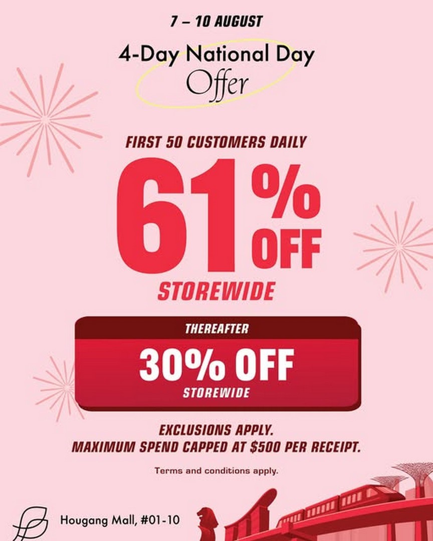 Skechers-SG61-Promotion-at-Hougang-Mall 7-10 August 2026: Skechers SG61 Promotion at Hougang Mall – Enjoy Up to 61% Storewide Savings on Footwear, Apparel and Accessories