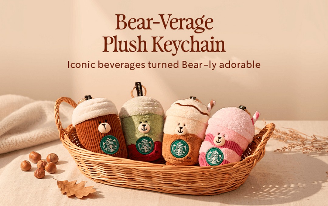 Starbucks-Bearista-Bear-verage-Plush-Keychain-Launch-Promotion 12 August 2026 onwards: Starbucks: Bearista Bear-verage Plush Keychain Launch Promotion for Starbucks Fans