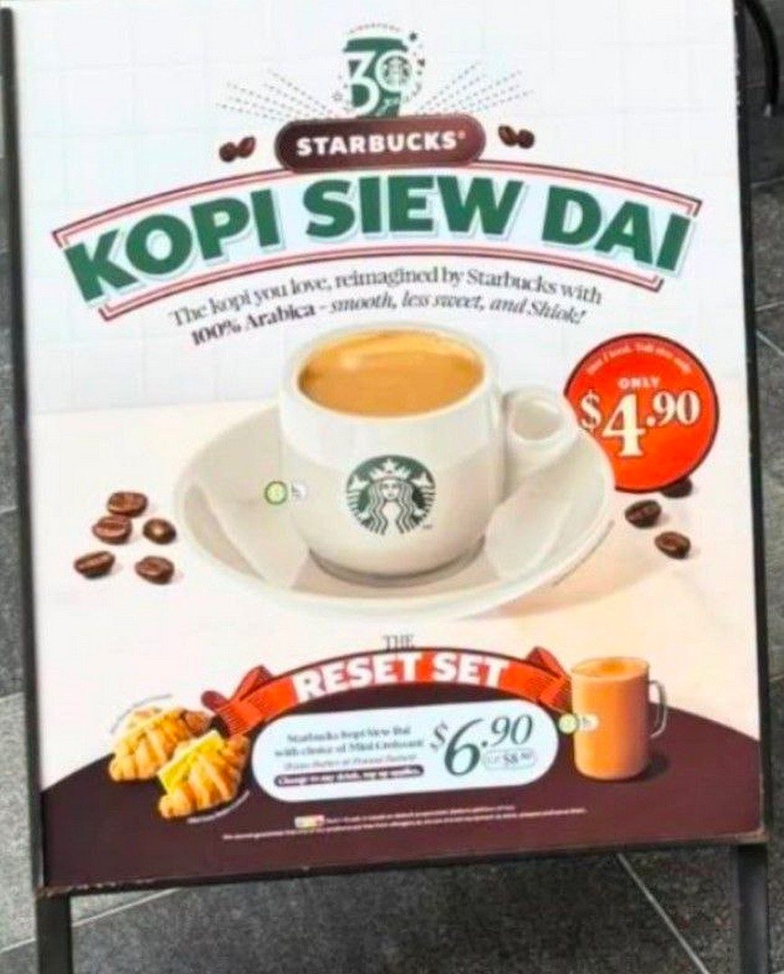 Starbucks-Singapore-Kopi-Siew-Dai-at-4.90 10 August 2026 onwrads: Starbucks Singapore: Kopi Siew Dai at $4.90 – Local-Inspired Nanyang Coffee Promotion at Selected Outlets