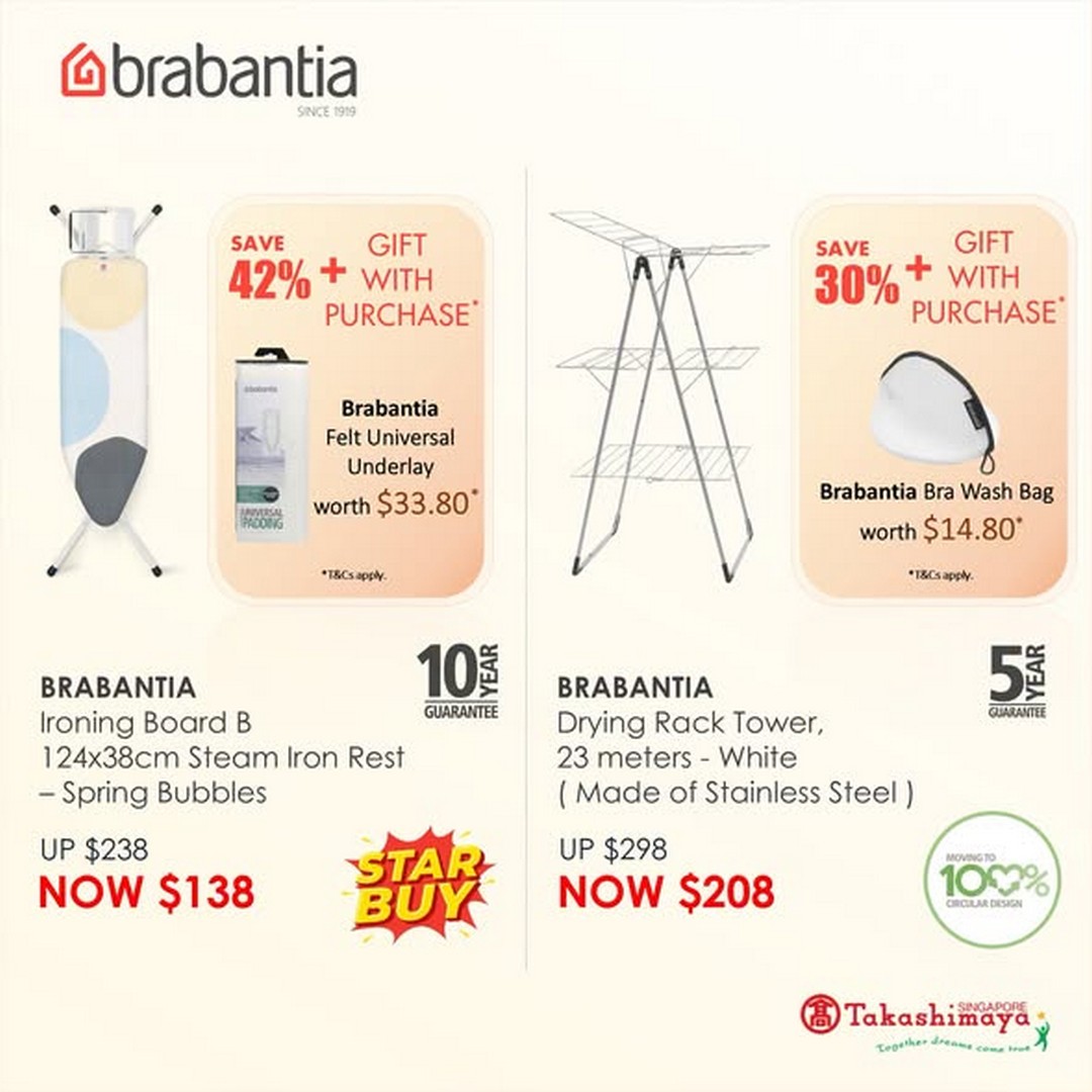 Takashimaya-Department-Store-Brabantia-Home-Essentials-Up-to-42-Off-1 21-23 August 2026: Takashimaya Department Store: Brabantia Home Essentials Up to 42% Off Promotion with Double Bonus Points