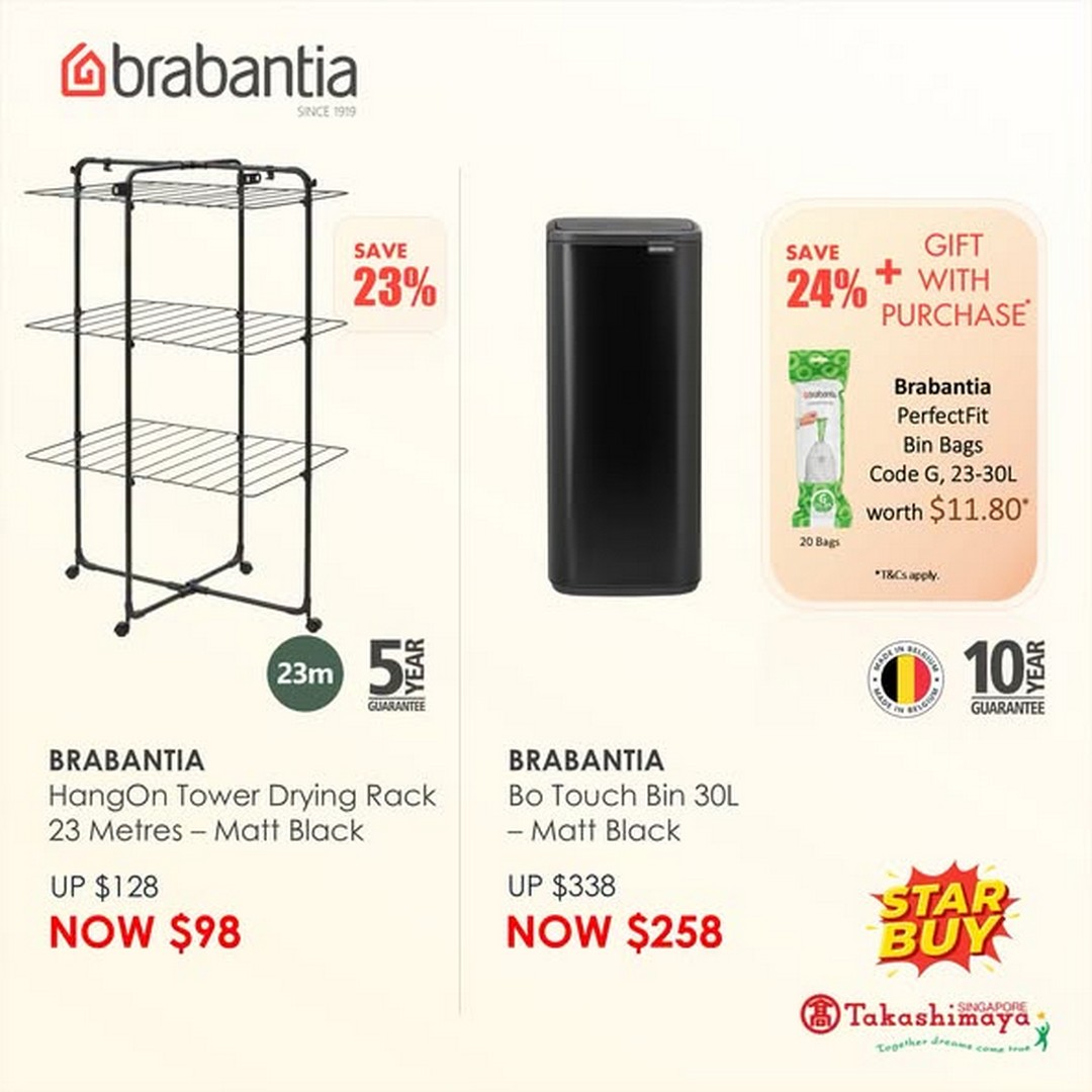 Takashimaya-Department-Store-Brabantia-Home-Essentials-Up-to-42-Off-2 21-23 August 2026: Takashimaya Department Store: Brabantia Home Essentials Up to 42% Off Promotion with Double Bonus Points