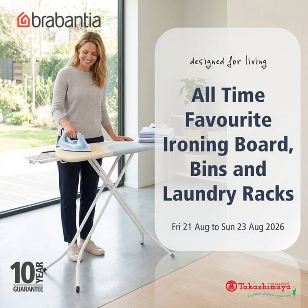 Takashimaya-Department-Store-Brabantia-Home-Essentials-Up-to-42-Off 21-23 August 2026: Takashimaya Department Store: Brabantia Home Essentials Up to 42% Off Promotion with Double Bonus Points