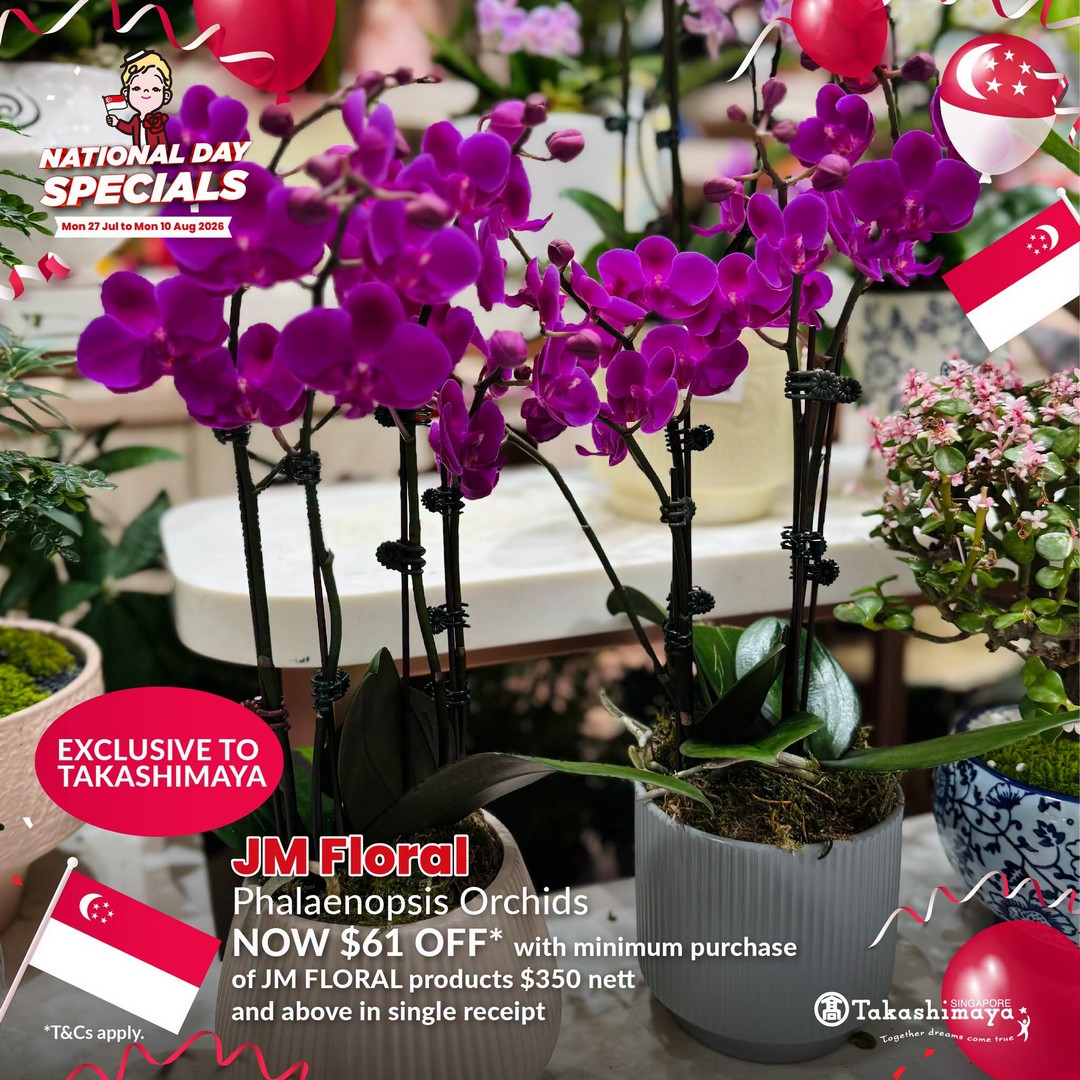 Takashimaya-Department-Store-Singapore-National-Day-Celebration-Promotion-18 Now Till 10 August 2026: Takashimaya Department Store Singapore National Day Celebration Promotion & 8.8 Online Sale With Up To $28 Off Promo Codes