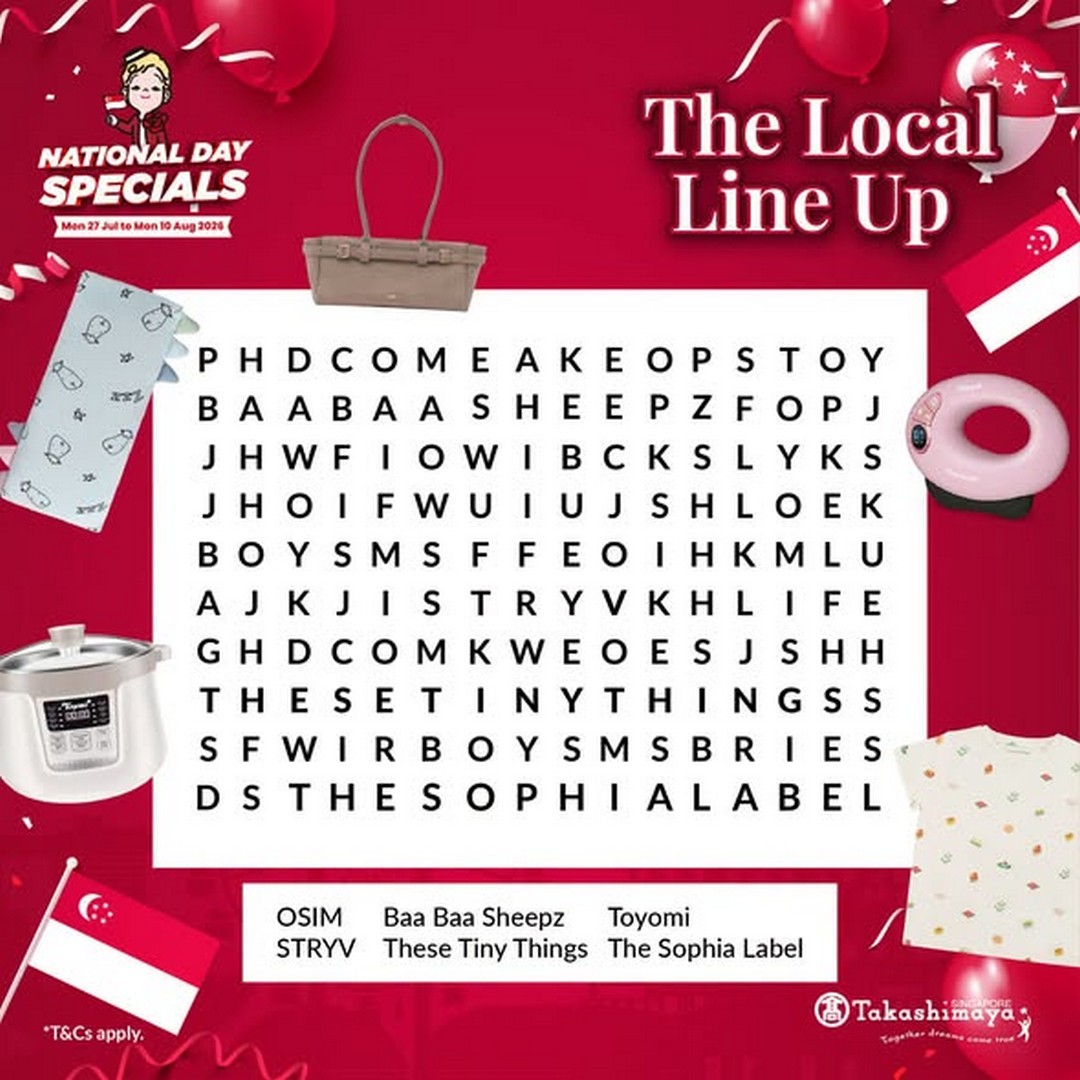 Takashimaya-Department-Store-Singapore-National-Day-Celebration-Promotion Now Till 10 August 2026: Takashimaya Department Store Singapore National Day Celebration Promotion & 8.8 Online Sale With Up To $28 Off Promo Codes