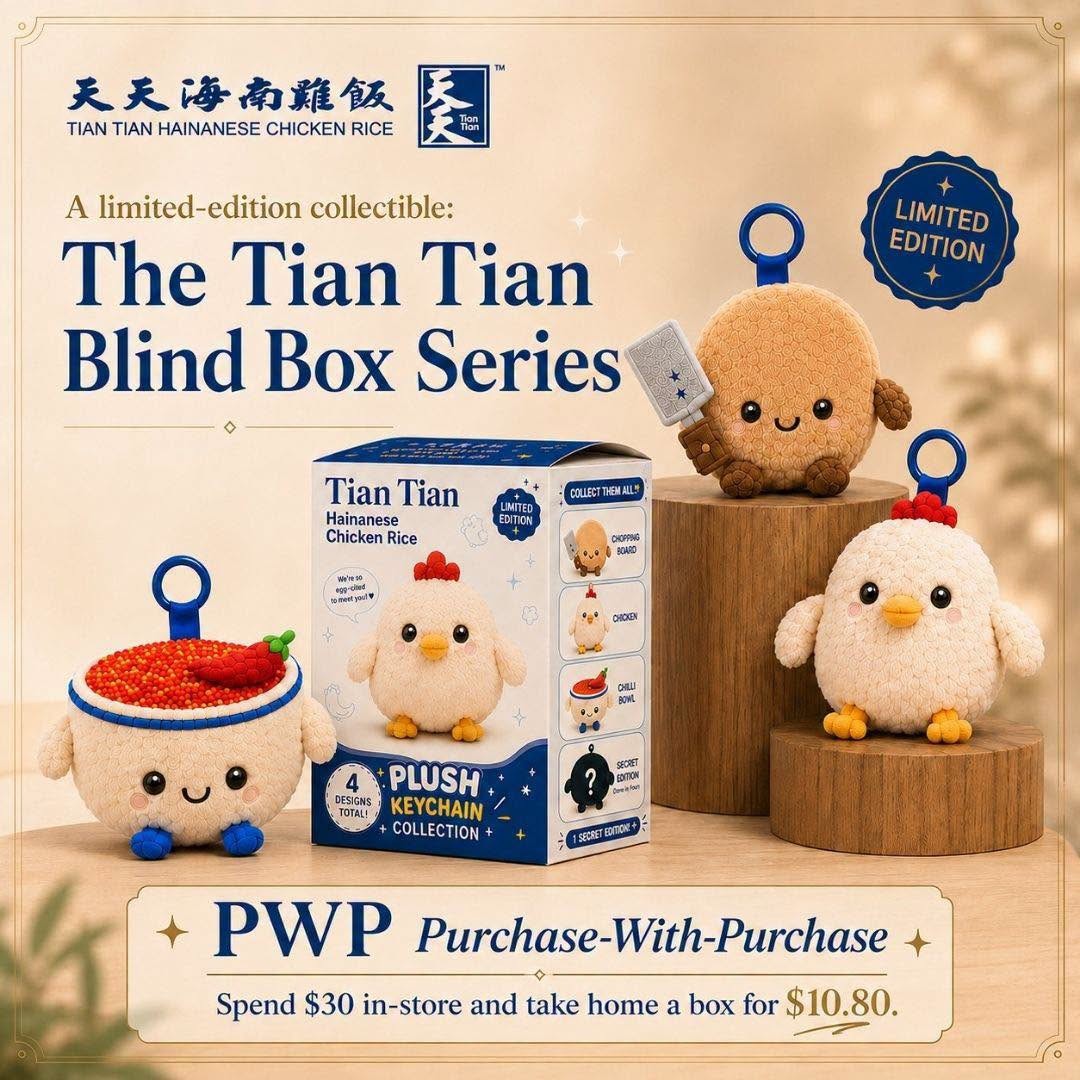 Tian-Tian-Hainanese-Chicken-Rice-Jewel-Flagship-Opening-Promotion-7 11-22 August 2026: Tian Tian Hainanese Chicken Rice: Jewel Flagship Opening Promotion with 20% Off, Free Chicken Rice and Exclusive Blind Boxes