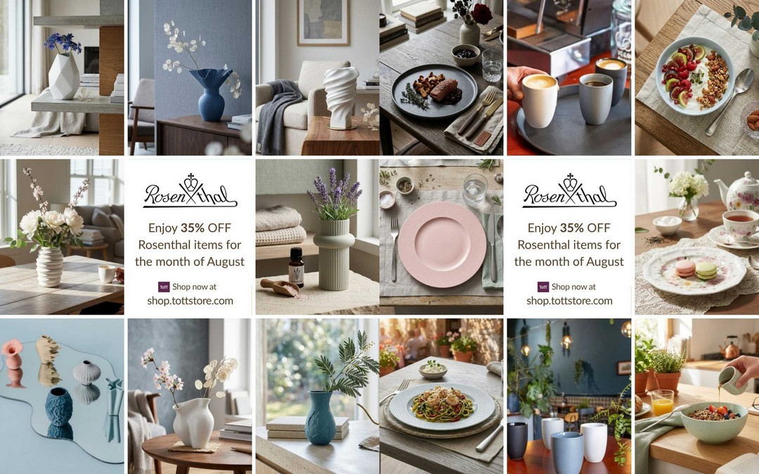 ToTT-Singapore-Rosenthal-Brand-of-the-Month-Promotion 19-31 August 2026: ToTT Singapore Rosenthal Brand of the Month Promotion – Enjoy 35% OFF All Rosenthal Items for Stylish Dining and Homeware