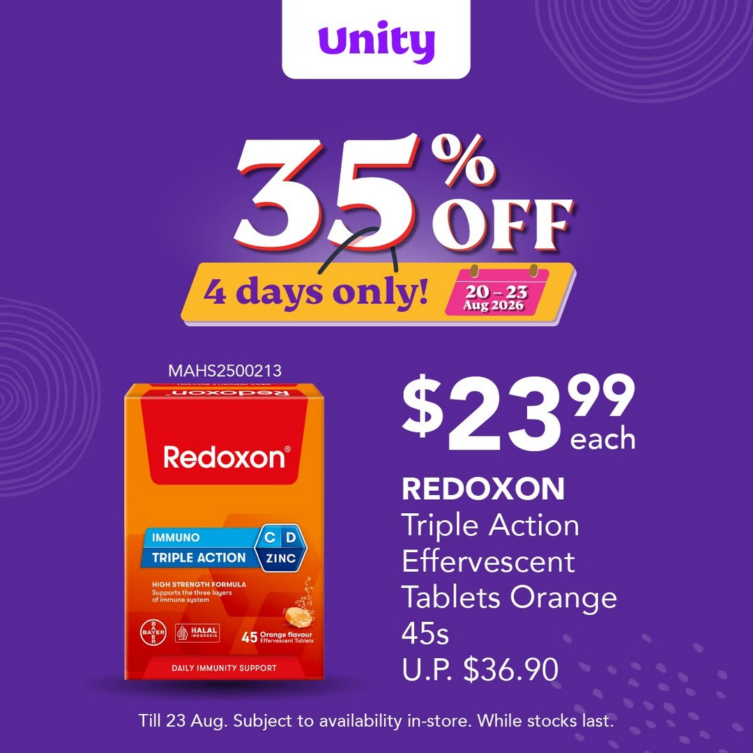 Unity-Pharmacy-35-Off-Health-Supplements-and-Vitamins-Promotion-5 20-23 August 2026: Unity Pharmacy: 35% Off Health Supplements and Vitamins Promotion for 4 Days Only