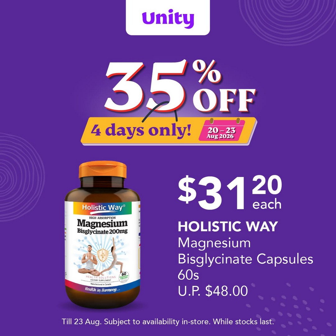 Unity-Pharmacy-35-Off-Health-Supplements-and-Vitamins-Promotion-6 20-23 August 2026: Unity Pharmacy: 35% Off Health Supplements and Vitamins Promotion for 4 Days Only