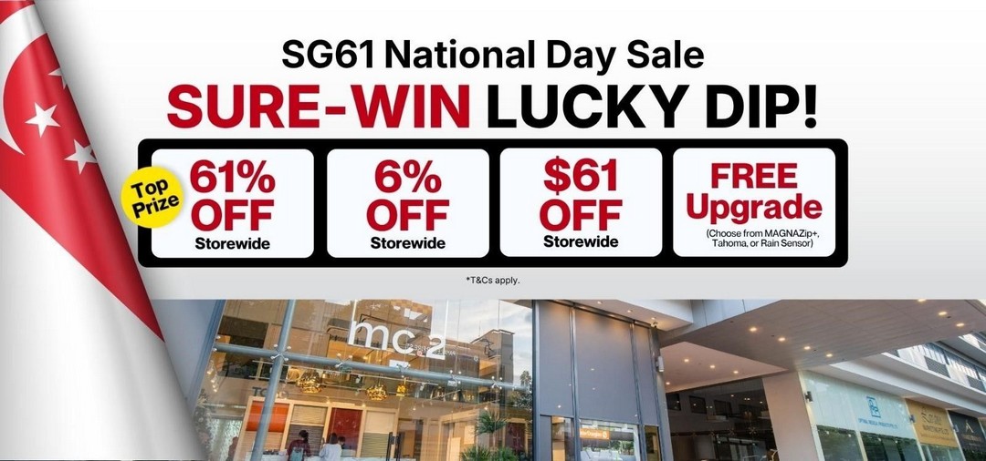 mc.2-Singapore-SG61-Sure-Win-Lucky-Dip-Promotion 3-31 August 2026: mc.2 Singapore SG61 Sure-Win Lucky Dip Promotion with Up to 61% Off Smart Blinds and Exclusive Home Upgrades