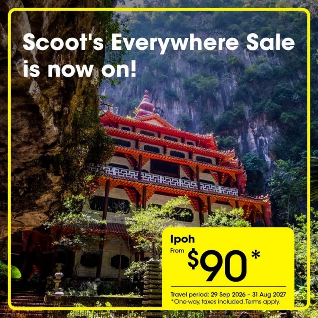 1-1 15–20 September 2026: Scoot: Everywhere Sale Promotion – Fly From Singapore to Taipei From S$130, Seoul From S$169, Tokyo From S$225 & Europe From S$315