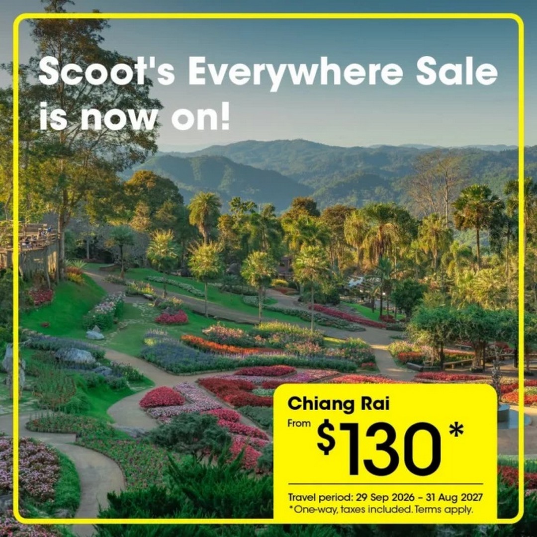 2-1 15–20 September 2026: Scoot: Everywhere Sale Promotion – Fly From Singapore to Taipei From S$130, Seoul From S$169, Tokyo From S$225 & Europe From S$315