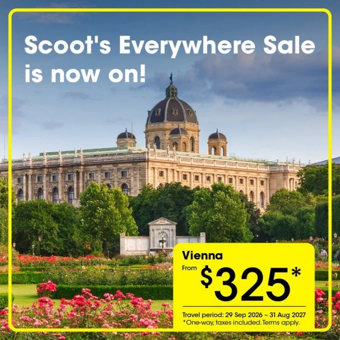 5 15–20 September 2026: Scoot: Everywhere Sale Promotion – Fly From Singapore to Taipei From S$130, Seoul From S$169, Tokyo From S$225 & Europe From S$315