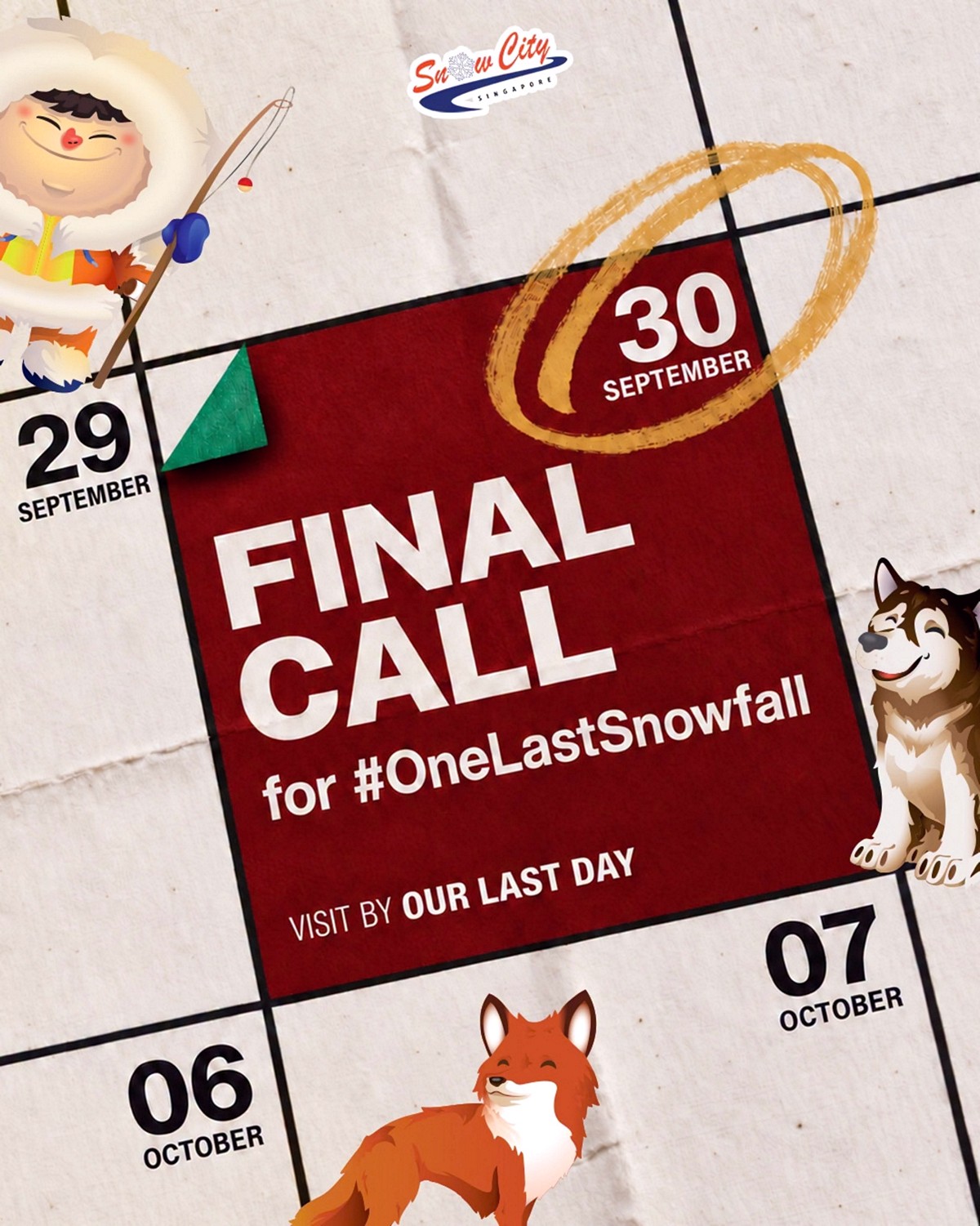 825278319_1360944435903140_1977286804218656486_n 1 June–30 September 2026: Snow City Singapore Farewell Promotion – Up to 30% OFF, Tickets From $16, Final Snow Experience Before Closure