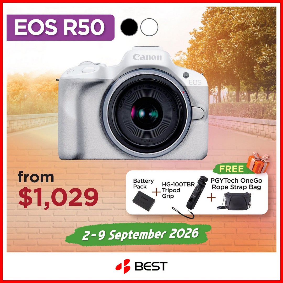 BEST-Denki-Singapore-Canon-Summer-Flash-Sale-4 2-9 September 2026: BEST Denki Singapore: Canon Summer Flash Sale Promotion with Up to $700 Cashback and Free Gifts Worth Up to $300