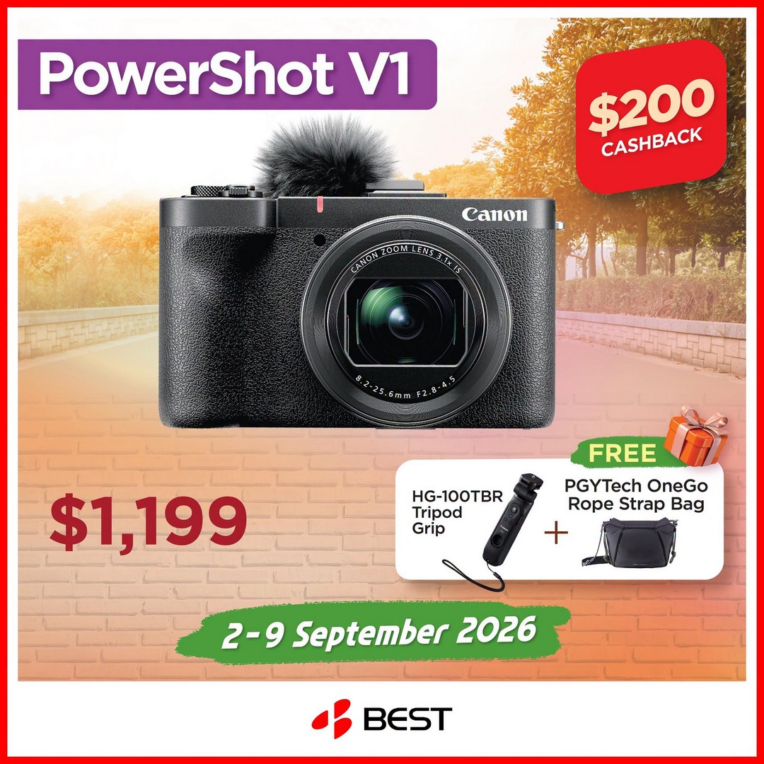 BEST-Denki-Singapore-Canon-Summer-Flash-Sale-6 2-9 September 2026: BEST Denki Singapore: Canon Summer Flash Sale Promotion with Up to $700 Cashback and Free Gifts Worth Up to $300