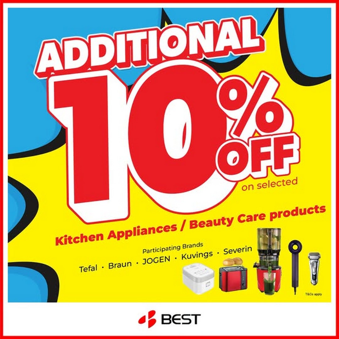 BEST-Denki-Singapore-Home-Beauty-Fair-3 23-29 September 2026: BEST Denki Singapore: Home & Beauty Fair at Bedok Mall Basement 2 Atrium, Up to 12% Off Plus $300 Grocery Vouchers