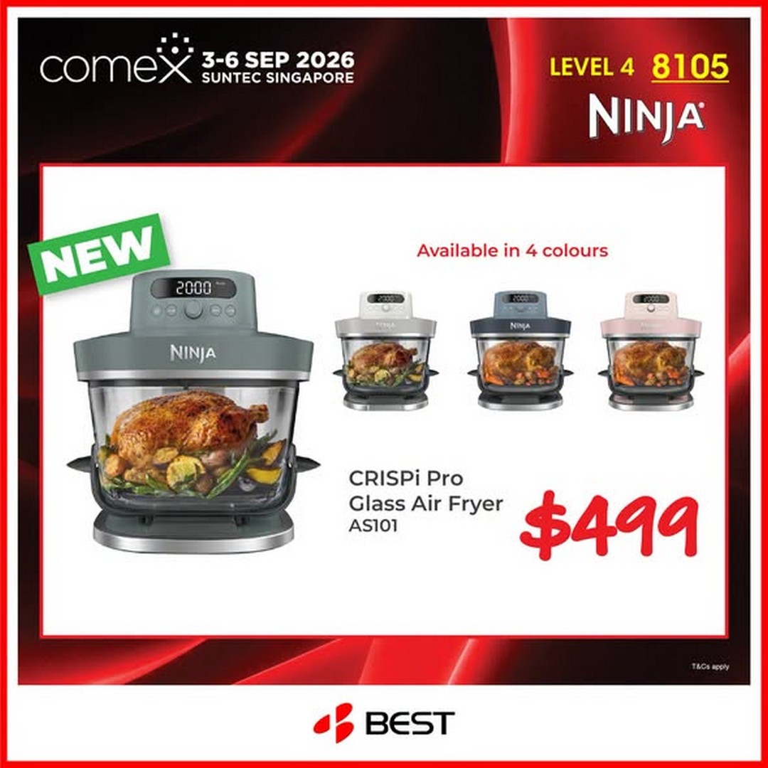 BEST-Denki-Singapore-Ninja-Special-Deals-at-COMEX-Show-1 3-6 September 2026: BEST Denki Singapore: Ninja Special Deals at COMEX Show – Exclusive Appliance Sale & Promotion at Suntec Singapore