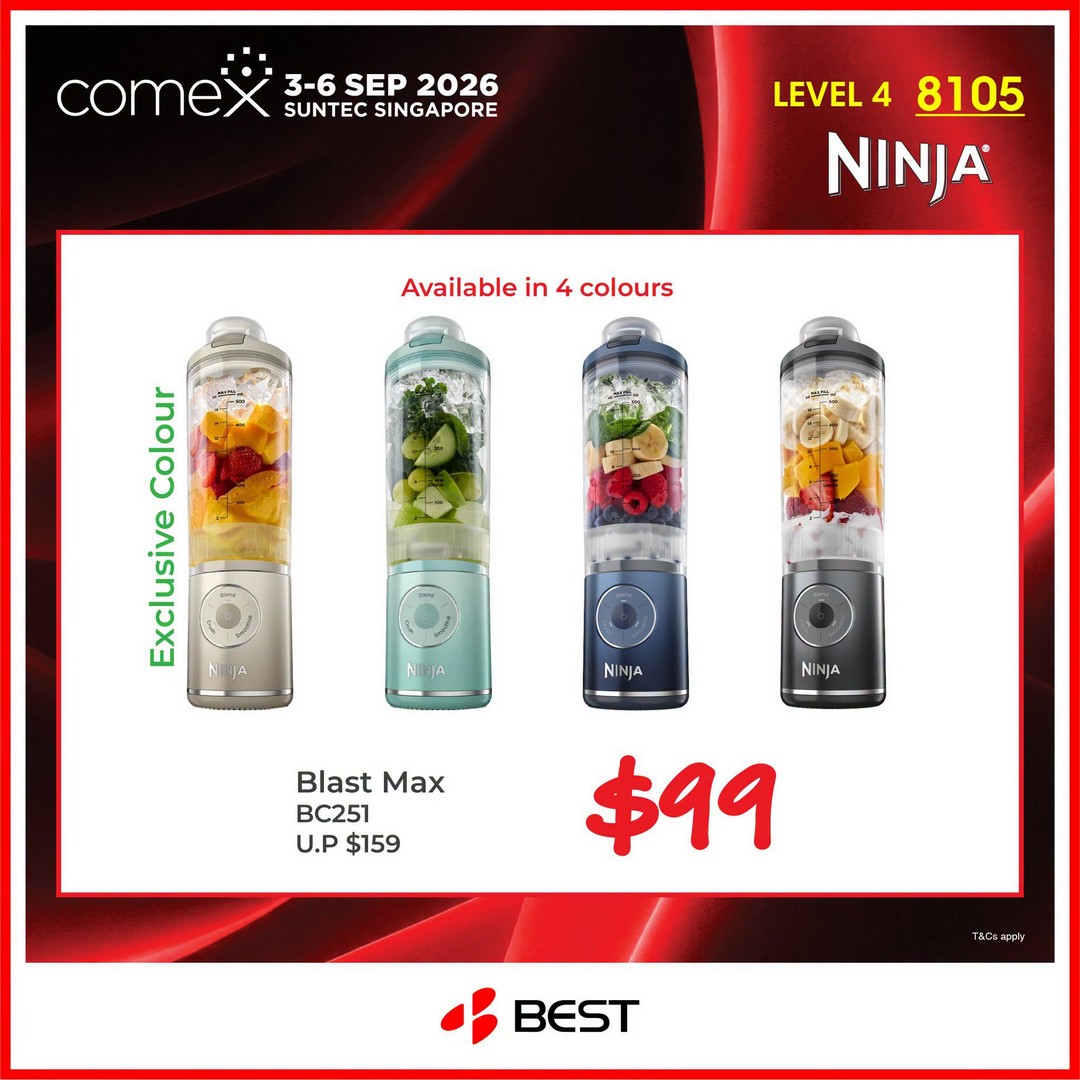 BEST-Denki-Singapore-Ninja-Special-Deals-at-COMEX-Show-5 3-6 September 2026: BEST Denki Singapore: Ninja Special Deals at COMEX Show – Exclusive Appliance Sale & Promotion at Suntec Singapore