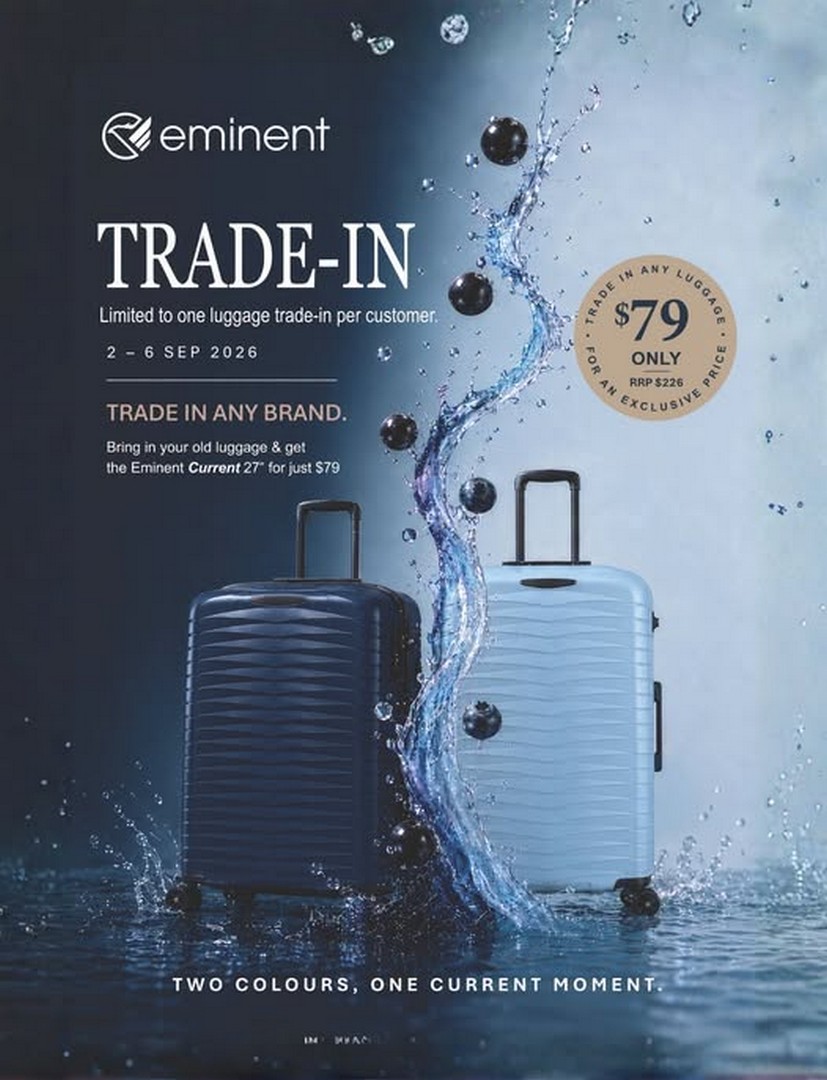 BHG-Singapore-Trade-In-Promotion-–-Upgrade-to-a-27 2-6 September 2026: BHG Singapore: Trade-In Promotion – Upgrade to a 27" Eminent Current Luggage for Just $79