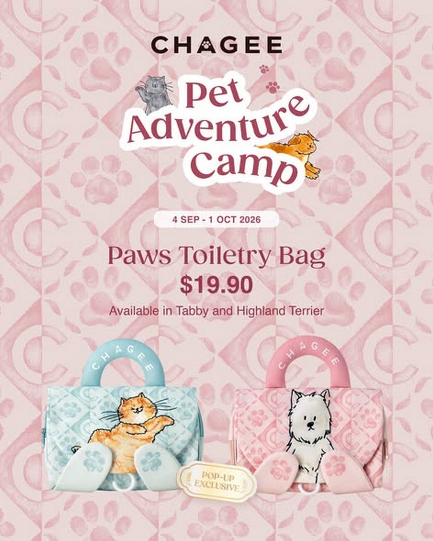 CHAGEE-Singapore-Pet-Adventure-Camp-Pop-Up-Promotion-2 4 September-1 October 2026: CHAGEE Singapore: Pet Adventure Camp Pop-Up Promotion at Orchard Mandarin Gallery with New Paws Tumbler Bundles