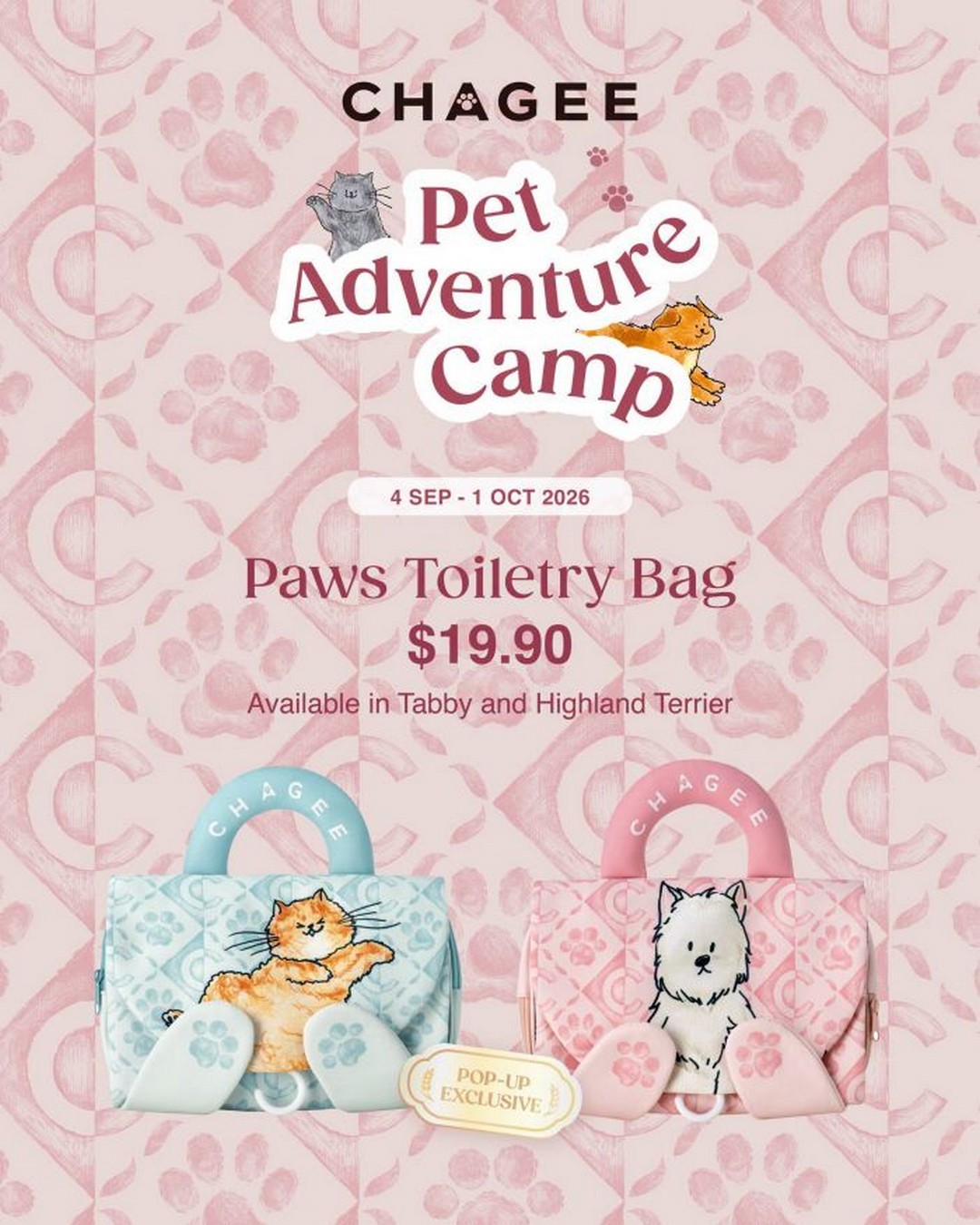 CHAGEE-Singapore-Promotion-for-Limited-Edition-Paws-Tumblers-2 4 September-30 October 2026: CHAGEE Singapore: Promotion for Limited-Edition Paws Tumblers and Pop-Up Exclusive Toiletry Bags