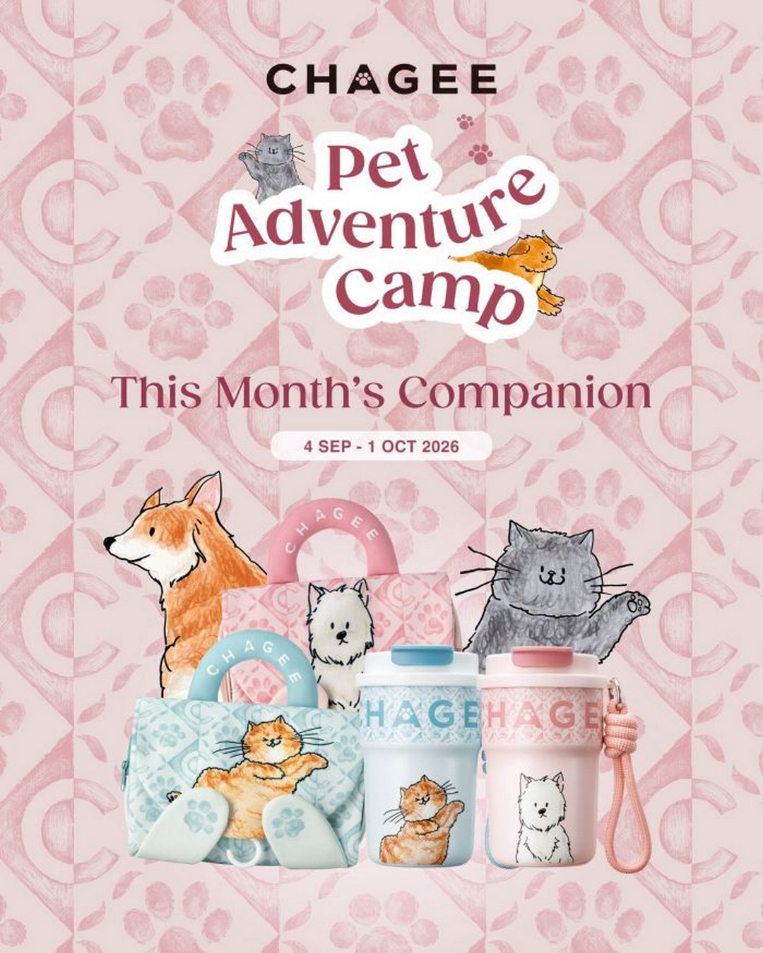 CHAGEE-Singapore-Promotion-for-Limited-Edition-Paws-Tumblers 4 September-30 October 2026: CHAGEE Singapore: Promotion for Limited-Edition Paws Tumblers and Pop-Up Exclusive Toiletry Bags