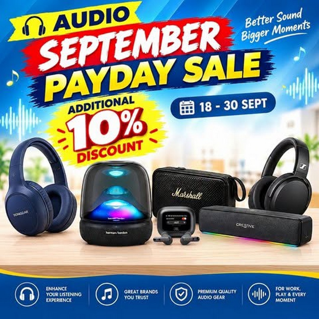 Challenger-Singapore-Audio-Payday-Sale-with-Additional-10-Off 18–30 September 2026: Challenger Singapore: Audio Payday Sale with Additional 10% Off Selected Audio Brands at Challenger Retail Stores and Online