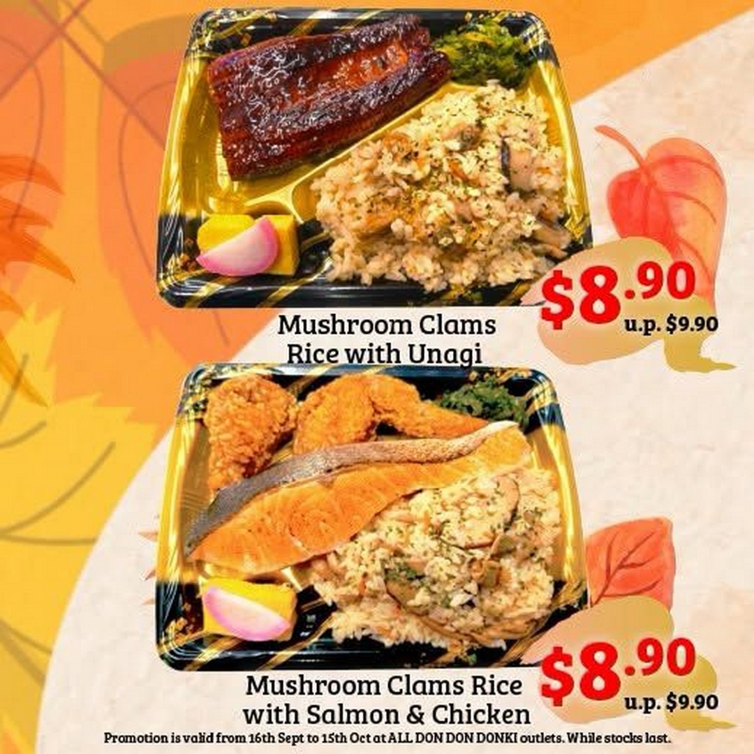 DON-DON-DONKI-Autumn-Fair-Promotion-with-Mushroom-Clams-1 16 September-15 October 2026: DON DON DONKI: Autumn Fair Promotion with Mushroom Clams Rice, Dango & Japanese Meals from $2.90