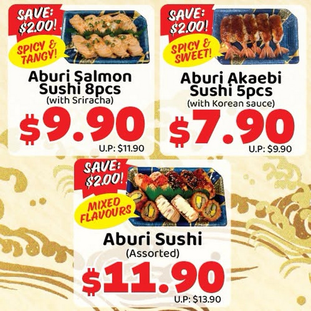 DON-DON-DONKI-Singapore-Aburi-Sushi-Fair-Promotion-2 Now till 30 September 2026: DON DON DONKI Singapore: Aburi Sushi Fair Promotion with Up to $4 OFF Flame-Seared Sushi