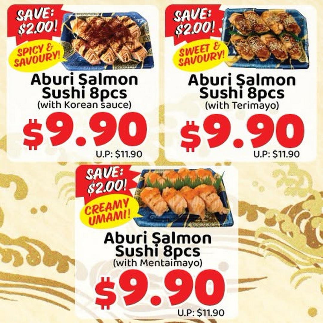 DON-DON-DONKI-Singapore-Aburi-Sushi-Fair-Promotion-3 Now till 30 September 2026: DON DON DONKI Singapore: Aburi Sushi Fair Promotion with Up to $4 OFF Flame-Seared Sushi