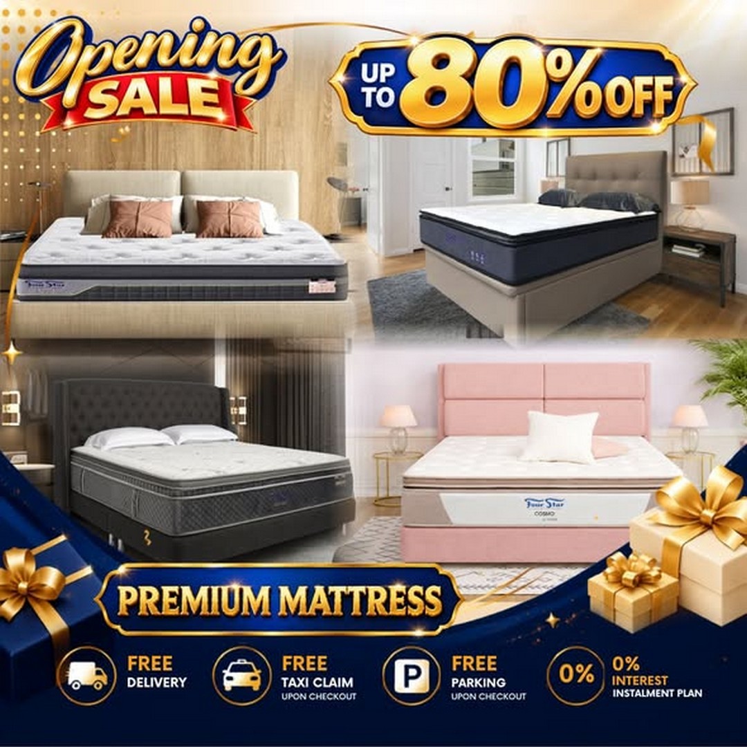 Four-Star-Mattress-Up-to-80-Off-New-Pop-Up-Outlets-1 23–27 September 2026: Four Star Mattress: Up to 80% Off New Pop-Up Outlets Opening Sale at UB One & White Sands Mall