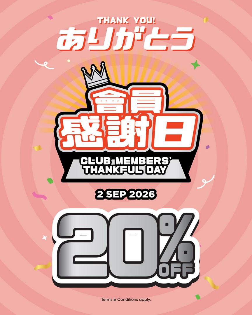Genki-Sushi-Singapore-Genki-Club-Members-Thankful-Day-20-Off-Promotion 2 September 2026: Genki Sushi Singapore: Genki Club Members Thankful Day 20% Off Promotion