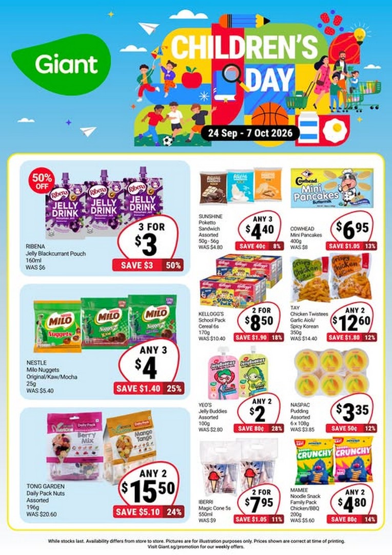 Giant-Singapore-Childrens-Day-Promotion-with-Great-Value-Treats 24 September-7 October 2026: Giant Singapore: Children’s Day Promotion with Great-Value Treats and Snacks